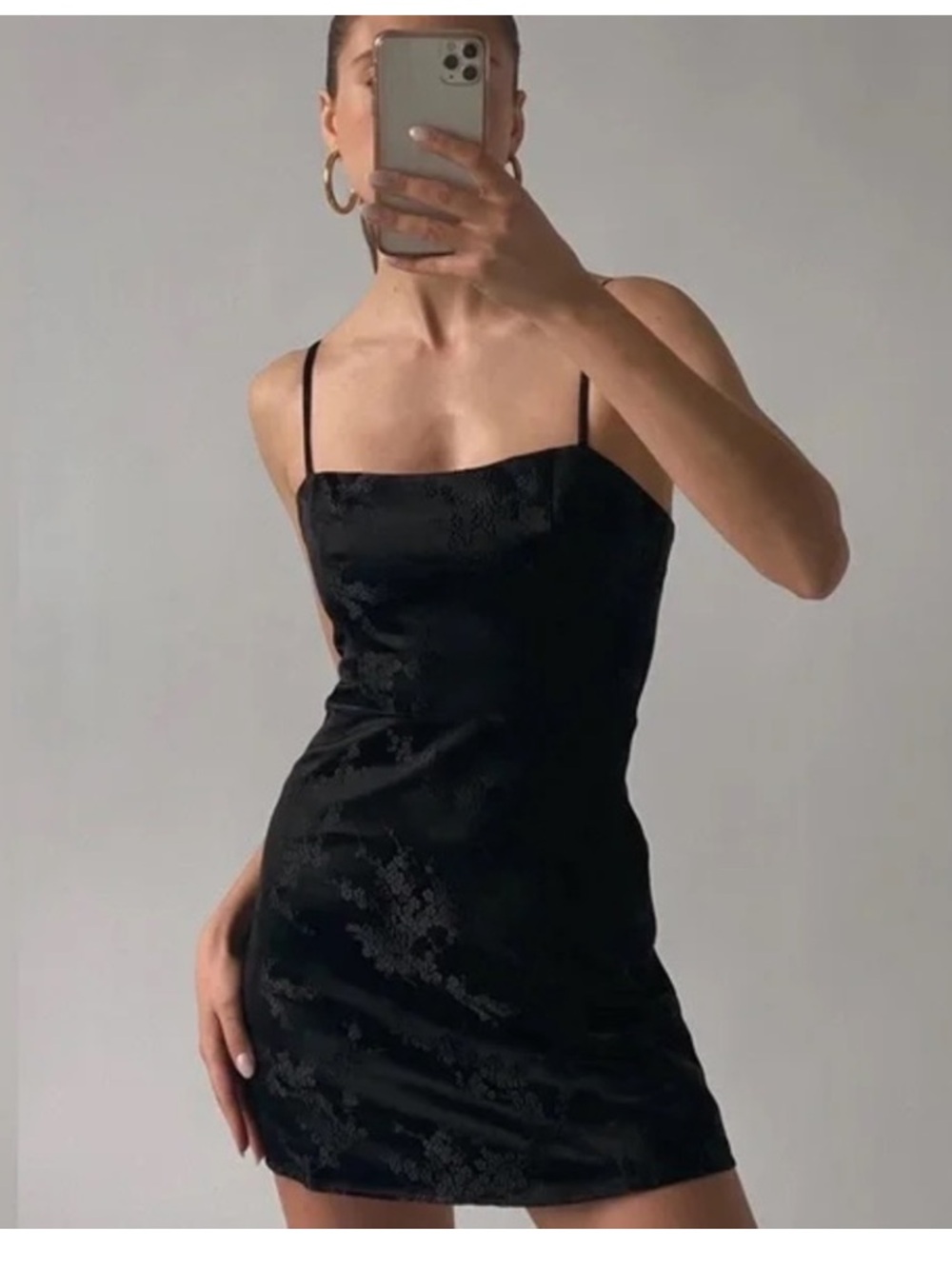 Realisation Par the Emile Black silk Mini Dress